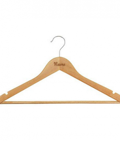 Personalised Wooden Clothes Hanger